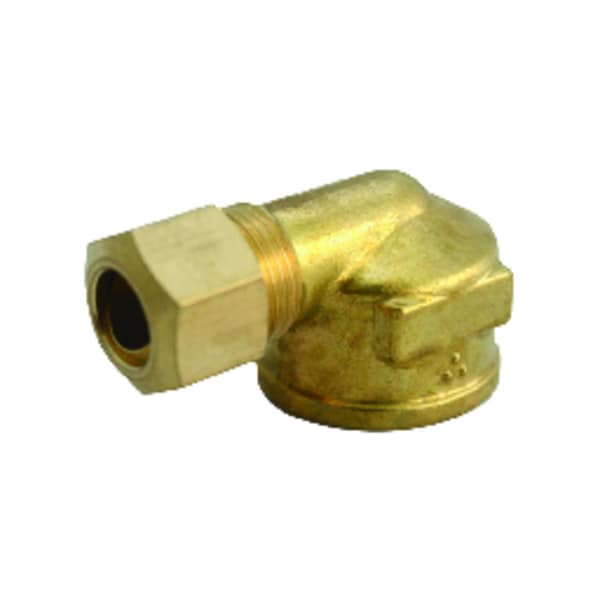Jmf 5/8 in. Compression X 1/2 in. D FPT Brass 90 Degree Elbow 4503793 - main